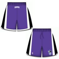 Mens Sacamento Kings Road Purple Authentic Style On-Court Shorts