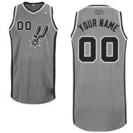San Antonio Spurs Custom Authentic Style Alternate Gray Jersey