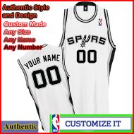 San Antonio Spurs Custom Authentic Style Home Jersey White