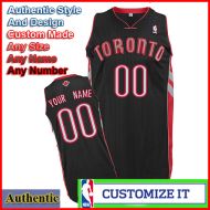 Toronto Raptors Custom Authentic Style Alternate Jersey Black