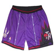 Mens Toronto Raptors Throwback Purple Authentic Style On-Court Shorts