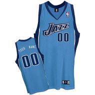 Utah Jazz Custom Authentic Style Alternate Blue Jersey