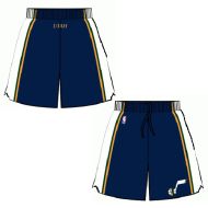 Mens Utah Jazz Road Blue  Authentic Style On-Court Shorts