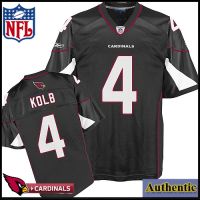 Arizona Cardinals NFL Authentic Alt Black Football Jersey #4 Kevin Kolb