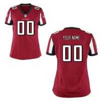 Nike Style Women's Atlanta Falcons Customized Home Red Jersey (Any Name Number)