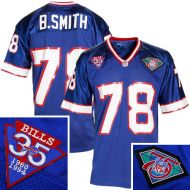 Buffalo Bills NFL Throwback Football Jersey Royal Blue #78 Bruce Smith Retired