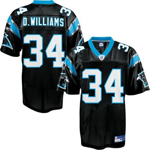 Carolina Panthers NFL Black Football Jersey #34 DeAngelo Williams