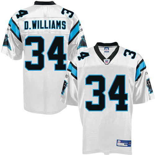 Carolina Panthers NFL White Football Jersey #34 DeAngelo Williams