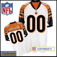Cincinnati Bengals RBK Style Authentic White Youth Jersey
