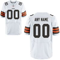Cleveland Browns Nike Elite Style Away White Jersey (Pick A Name)