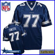 Dallas Cowboys NFL Authentic Blue Football Jersey #77 Tyron Smith