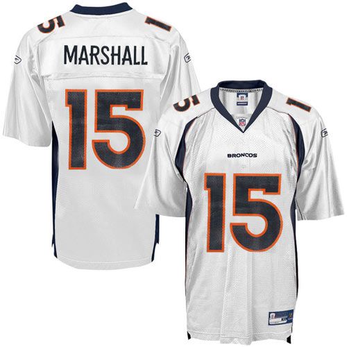 Denver Broncos NFL White Football Jersey #15 Brandon Marshall