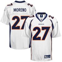 Denver Broncos NFL White Football Jersey #27 Knowshon Moreno