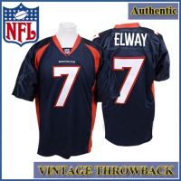 Denver Broncos Authentic Style Throwback Blue Jersey #7 John Elway