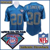 Detroit Lions 1994 Authentic Style Throwback Blue Jersey #20 Barry Sanders