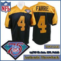 Green Bay Packers 1994 Authentic Throwback Black Gold Jersey #4 Brett Favre