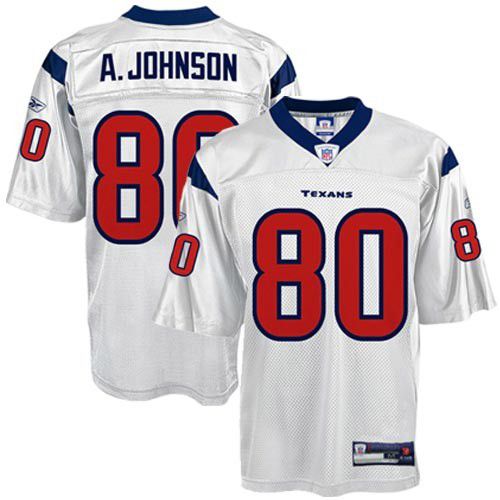 Houston Texans NFL White Football Jersey #80 Andre Johnson