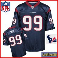 Houston Texans NFL Authentic Blue Football Jersey #99 J.J. Watt