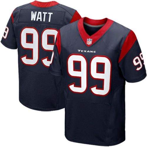 Houston Texans Nike Elite Style Blue Jersey 99 JJ Watt
