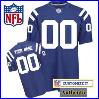 Indianapolis Colts RBK Style Authentic Home Blue Youth Jersey
