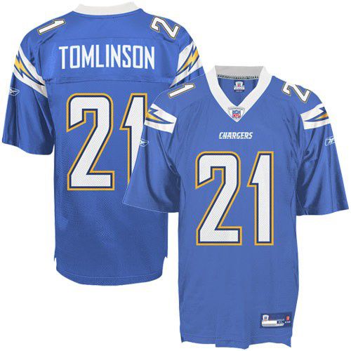 San Diego Chargers NFL Electric Blue Football Jersey #21 LaDainian Tomlinson