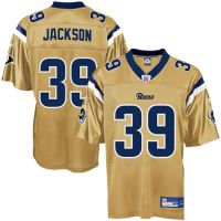St. Louis Rams NFL Gold Football Jersey #39 Steven Jackson