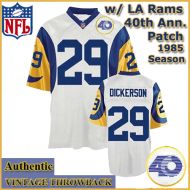 Los Angeles Rams Authentic Style Throwback White Jersey #29 Eric Dickerson