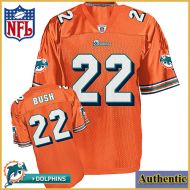 Miami Dolphins NFL Authentic Alt Orange Football Jersey #22 Reggie Bush