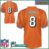 Miami Dolphins NFL Authentic Alt Orange Football Jersey #8 Matt Moore