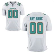 Miami Dolphins Nike Elite Style Away White Jersey (Pick A Name)
