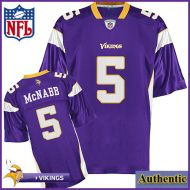 Minnesota Vikings NFL Authentic Purple Football Jersey #5 Donovan McNabb