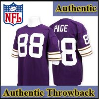 Minnesota Vikings Authentic Style Throwback Purple Jersey #88 Alan Page