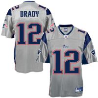 New England Patriots RBK Style  Authentic Alt Silver Jersey (Pick A Player)