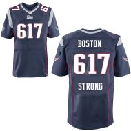 New England Patriots Boston Strong 617 Blue Jersey