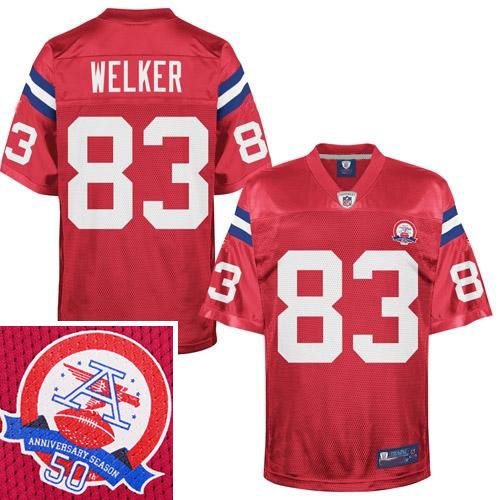New England Patriots NFL AFL Throwback Football Jersey #83 Wes Welker