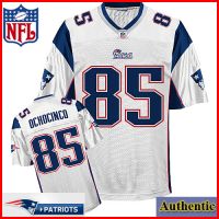 New England Patriots NFL Authentic White Football Jersey #85 Chad Ochocinco