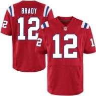 Mens New England Patriots Tom Brady Nike Elite Style Red Jersey