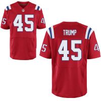 New England Patriots Nike Elite Style President TRUMP 45 Throwback Red Jersey
