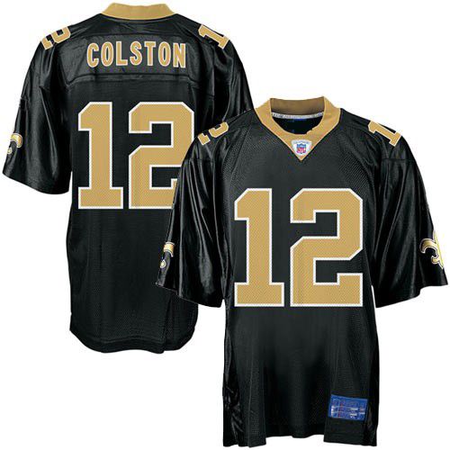 New Orleans Saints NFL Black Football Jersey #12 Marques Colston