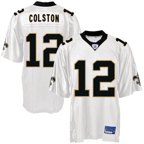 New Orleans Saints NFL White Football Jersey #12 Marques Colston