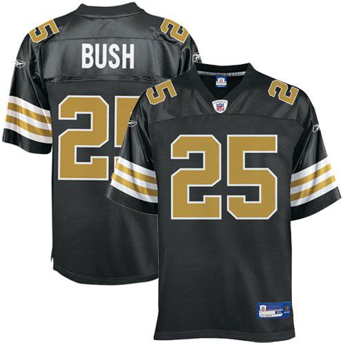 New Orleans Saints NFL Black Alt Football Jersey #25 Reggie Bush