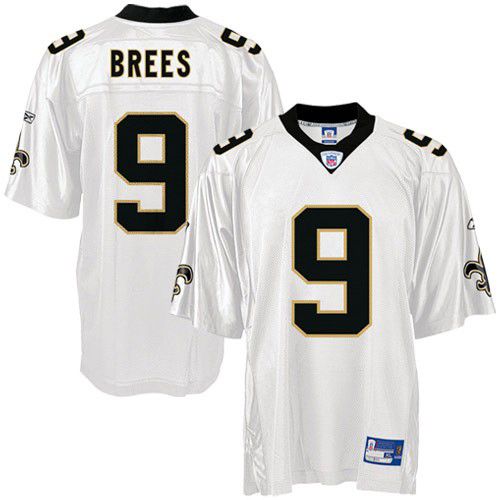 New Orleans Saints NFL White Football Jersey #9 Drew Brees