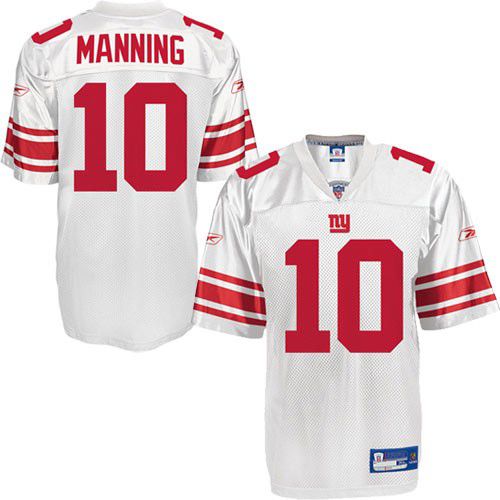 New York Giants NFL White Football Jersey #10 Eli Manning