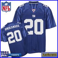 New York Giants NFL Authentic Blue Football Jersey #20 Prince Amukamara