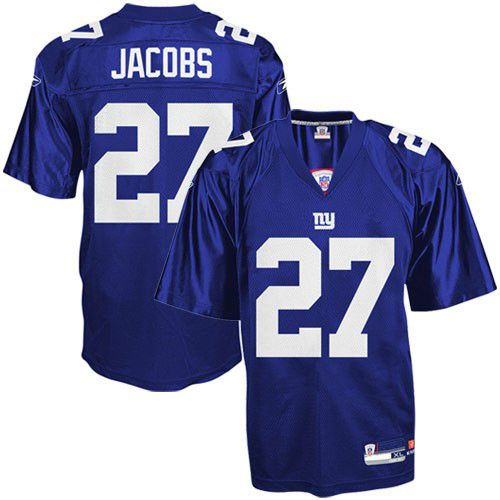 New York Giants NFL Royal Blue Football Jersey #27 Brandon Jacobs
