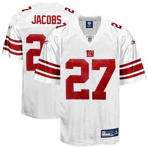 New York Giants NFL White Football Jersey #27 Brandon Jacobs