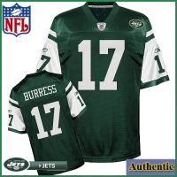 New York Jets NFL Authentic Green Football Jersey #17 Plaxico Burress