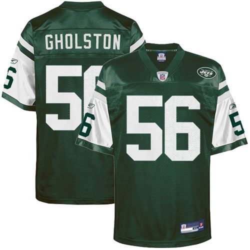 New York Jets NFL Green Football Jersey #56 Vernon Gholston