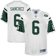 New York Jets NFL White Football Jersey #6 Mark Sanchez