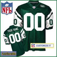 New York Jets RBK Style Authentic Home Green Youth Jersey